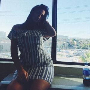 Off the shoulder sun dress